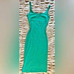 Ardene - Emerald Green Ribbed Knit Midi Tank Dress